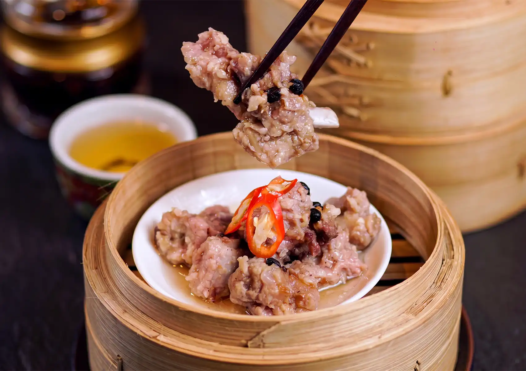 Steamed Pork Ribs Prepared the Way Cantonese Cooking Intends